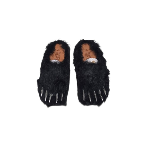 Bravest Studios Bear Claw Mules Black Fur Steel Claws Slip-on Shoes Men\'s 10 NEW main image 6